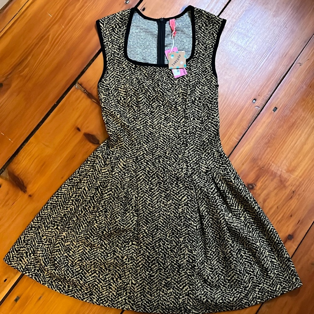 Vintage Leopard print part dress size large